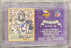 Carl Eller Vikings Hand-Signed Auito Deluxe Commemorative - JSA Sticker - Picture 1 of 1