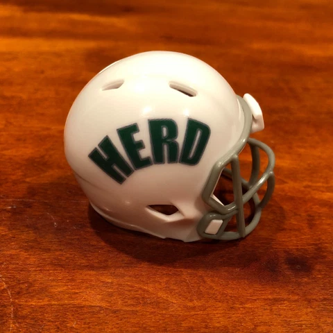 Marshall Thundering Herd 1972-75 custom pocket pro helmet Cover