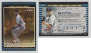 2002 Bowman Chrome Draft Picks & Prospects /50 Jason Simontacchi Rookie RC