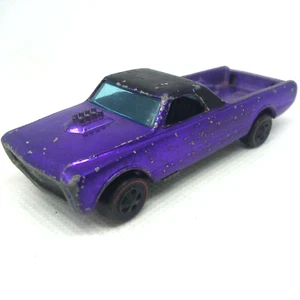 Hot Wheels Redline Custom Fleetside Car 1967 Purple Painted Tail Hong Kong - Picture 1 of 11