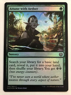 MTG Kaladesh Attune with Aether Foil 145/264 NM - Image 1 of 2