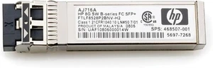Paquete de 1 transceptor HP AJ716A 8 GB onda corta serie B canal de fibra SFP+ - Imagen 1 de 1