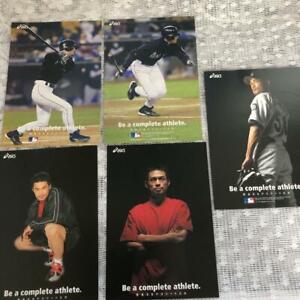 5 Ichiro Postcards asics Major Leaguer Limited Baseball Japan Orix Seattle