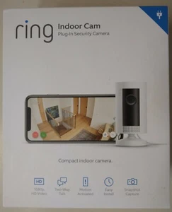 Ring Indoor Plug In HD Security Camera 2 Way Talk Alexa 8SN1S9BEN0 8SN1S9WEN0 - Picture 1 of 28