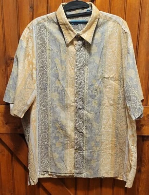 Tori Richard Shirt Mens XL Multicolor Floral Colorblock Hawaiian Camp Made In US - Image 1 of 4