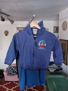Vintage Walt Disney World Kids Size 6 Pullover Hoodie Embroidered Amazing - Picture 1 of 5