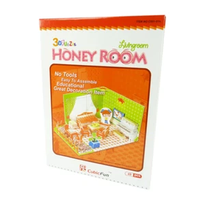 CubicFun 3D Puzzle Honey Room Livingroom - FACTORY SEALED- 1 Lot of 2  - Picture 1 of 1