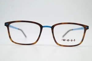 Brille WEST 99846 Braun Blau Oval Brillengestell eyeglasses Neu - Picture 1 of 6