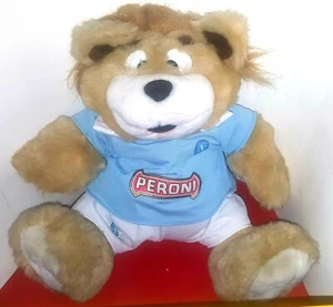CIRO L'ORSO PARLANTE  CON COMPLETO " NAPOLI CALCIO " SPONSOR PERONI - Foto 1 di 1