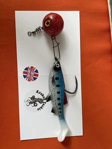 HALIBUT RIG 275g ROUGH GROUND RIG MIT 9/0 Haken Gummi Hering Teaser - Bild 1 von 5