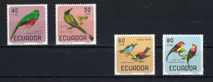 ''BIRDS OF ECUADOR- SC 751- A-B-C- {4} 1966 MNH - Imagen 1 de 1