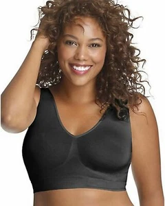 Just My Size Pure Comfort Pullover Wirefree Bra Tonal Diamond Pattern-1263 - Picture 1 of 13