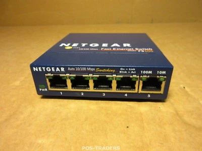 Netgear FS105 v2 Fast Ethernet Switch ProSafe 5-port 10/100 Switch - EXCL PSU - Bild 1 von 2