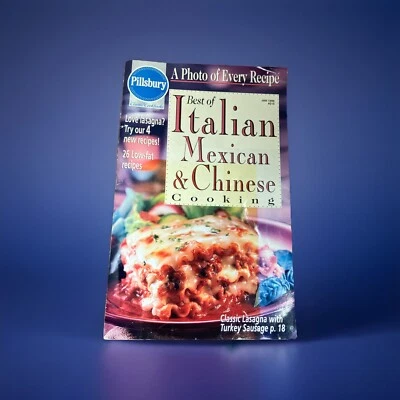 Pillsbury Best Of Italian Mexican And Chinese Cooking 1999 COOKBOOK/Magazine - Image 1 of 2