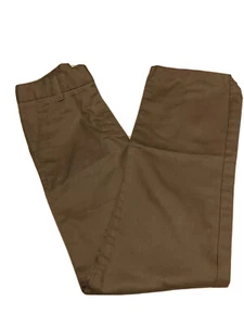 IZOD Girls School Uniform Tan Khaki Beige Size 10 Slim Adjustable Waist - Picture 1 of 4