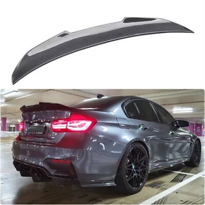 Full Carbon Fiber PSM Style Rear Spoiler Trunk FOR BMW F80 M3 3 Series F30 SEDAN - Picture 1 of 11