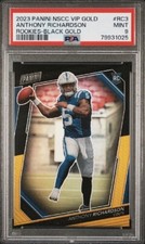 2023 PANINI NATIONAL VIP ANTHONY RICHARDSON BLACK GOLD 1/5 PSA 9 ALPHA RC POP 1!
