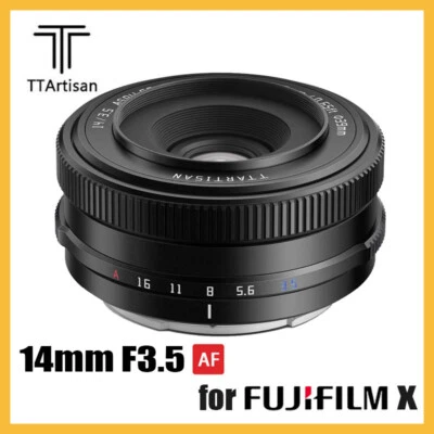 TTArtisan AF 14mm F3.5 APS-C Auto Focus Prime Lens for Fujifilm Fuji X Cameras - Image 1 of 4