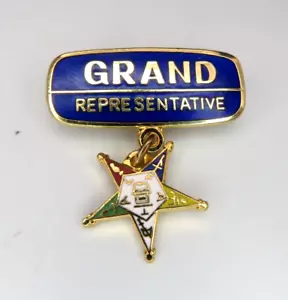Prendedor Gran Representante Orden Masónica de la Estrella del Este - Imagen 1 de 4