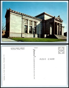 RHODE ISLAND Postkarte - Pawtucket, Sayles Öffentliche Bibliothek H50 - Bild 1 von 1