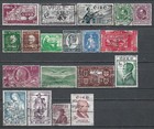1937-1959 IRELAND Set of 19 Used Stamps CV €10.30