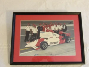 Helio Castroneves with the Winners Check, Race Winner Indy, Framed Photo 12X16 - Picture 1 of 3