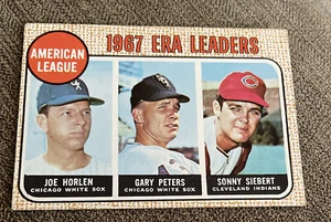 1968 Topps # 8 A.L. ERA Leaders EX (MK) - Picture 1 of 2