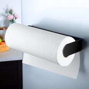 Black Magnetic Paper Towel Holder for Refrigerator - Strong Magnet Paper Towe... - Picture 1 of 2