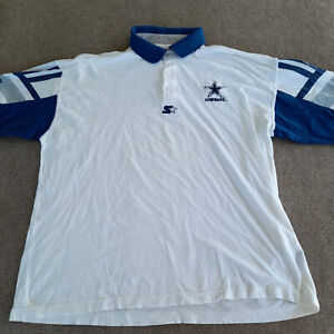 Vintage Dallas Cowboys Pro Line Starter Polo Shirt NFL Apparel Read Description