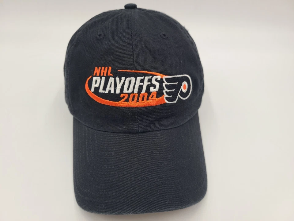 Vintage Philadelphia Flyers 2004 NHL Playoffs Twins Enterprise Strapback Hat Cap - Image 1 of 4