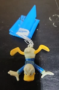 Vintage Disney Mickey Mouse Clubhaus Donald Duck Fallschirmspringer mit Fallschirm - Bild 1 von 2