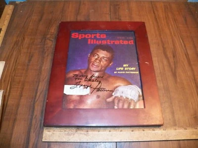 FLOYD PATTERSON Framed Autographed Signed SPORTS ILLUSTRATED - Image 1 of 2