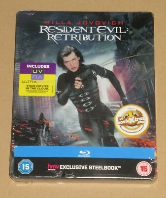 Resident Evil Retribution HMV First Print Blu Ray Steelbook Sealed Limited - Image 1 of 4