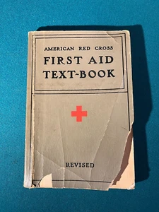 Vintage American Red Cross First Aid Text-book, 1940 Revision, well used - Picture 1 of 2