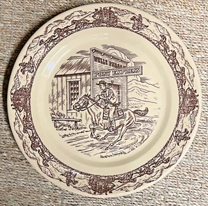 Vintage TEPCO Western Traveler Pony Express 11" Dinner Plate EXC. - Picture 1 of 3