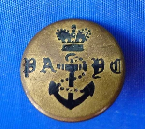 GILT & ENAMEL PAYC (ROYAL) PRINCE ALBERT YACHT CLUB BUTTON by KENNING, LONDON - Imagen 1 de 4