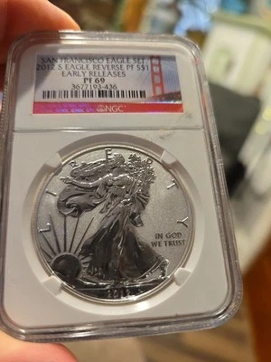 2012 S Early Release REVERSE PF 69 Eagle - Image 1 of 2