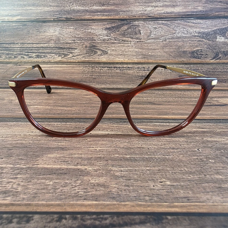 Gafas Ralph Lauren para mujer 54 mm RA7098 5718 marrón dorado marco ojo de gato Italia Foto 1 de 4