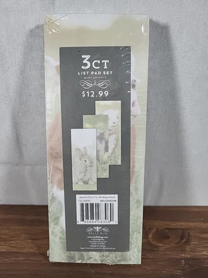 3 Ct List Pad Set - Baby Animals - Bunny, Pig, Cow - 50 Sheets Each - 2.75" X 7" - Image 1 of 4