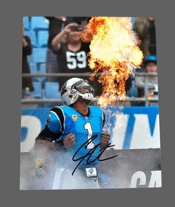 Cam Newton signiertes Foto. Player Holo. 8x10 - Bild 1 von 3