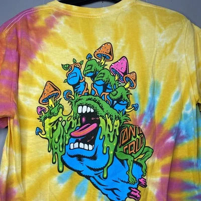 Camiseta De Colección Santa Cruz Patinetas Teñida con Corbata Setas Pequeña 18x27 S Foto 1 de 4