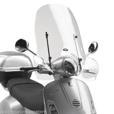 Parabrezza trasp. GIVI per PIAGGIO Vespa GTS 125-150-250-300 06 22 NO supporti - Immagine 1 di 4