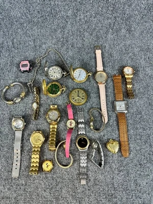 Vintage & Modern Watch Lot Mixed Men Women Pocket Watches Parts Repair Resale - Image 1 of 4