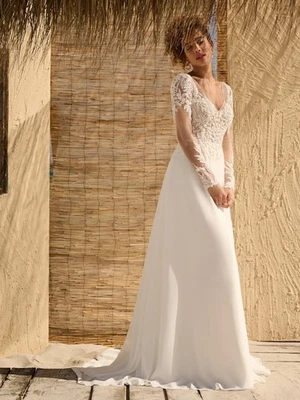 Rebecca Ingram Wedding Dress Rachael / 23RT637 Sze 6. Sample NWT. Never Worn - Image 1 of 4