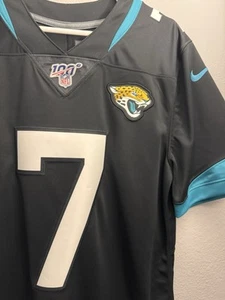 NEW Nick Foles Jacksonville Jaguars NFL 100 Jersey Black Men’s Size S - Picture 1 of 4