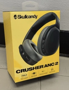 Skullcandy Crusher ANC 2 Wireless Headphones Black Grey New & Sealed - Fast Ship - Picture 1 of 4
