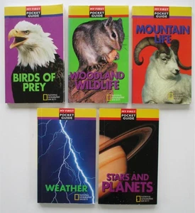 MY FIRST POCKET GUIDE Lot of 5 National Geographic BIRDS WILDLIFE WEATHER STARS+ - Picture 1 of 5