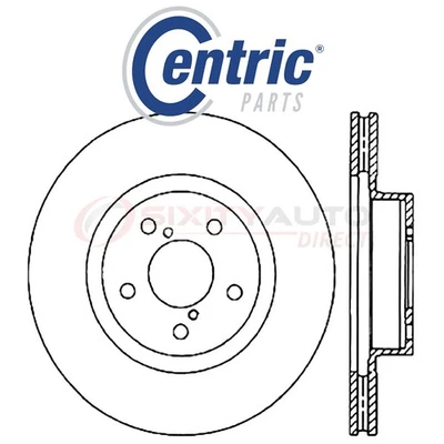 Centric C-TEK Disc Brake Rotor for 2009-2018 Subaru Forester 2.5L H4 - Kit kv Foto 1 de 4