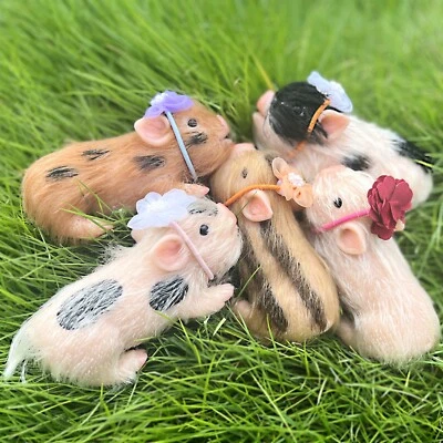 12 cm Little Lovely Reborn Baby Pig Pet Doll Handmade Soft Silicone Piglet Toy