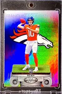 Bo Nix ๐ฅ Rare Rookie RC Refractor SP Insert Card BRONCOS Includes Holder - Picture 1 of 6